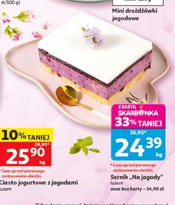 Sernik Na jagody promocja w Auchan
