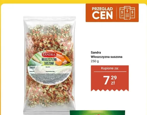 Włoszczyzna suszona Sandra promocja w Dino