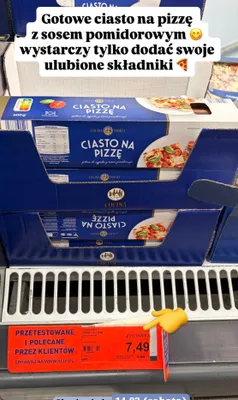 Ciasto na pizzę z sosem pomidorowym promocja w Aldi