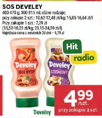 Sos Develey promocja w Stokrotka