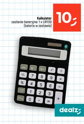 Kalkulator zasilanie bateryjne 1xLR1130 promocja w Dealz