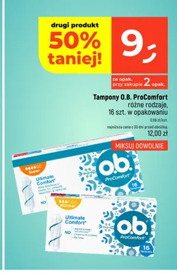 Tampony O.B. ProComfort Normal promocja w Dealz