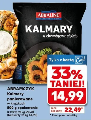 Kalmary chrupliwym cieście promocja w Kaufland