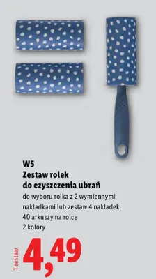 Zestaw nakładek do rolek do czyszczenia ubrań 4-pak W5 promocja w Lidl