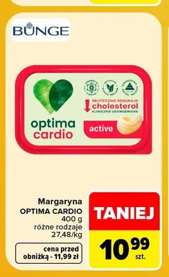 Margaryna Optima Cardio promocja w Carrefour