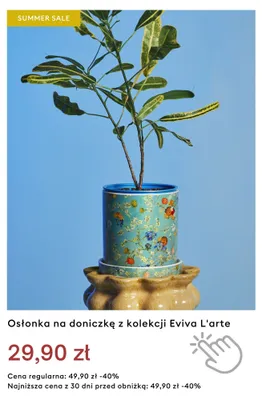 Osłonka na doniczkę z kolekcji Eviva L'arte promocja w Medicine