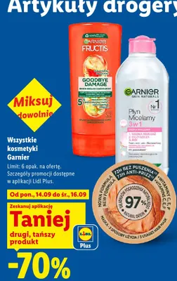 Odżywka do włosów Garnier Fructis Goodbye Damage promocja w Lidl