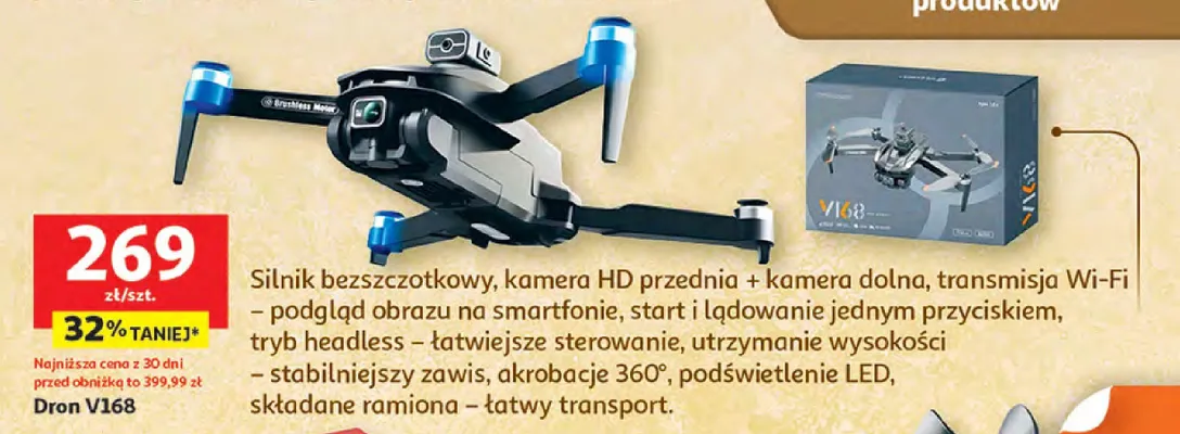Dron V168 promocja w Auchan