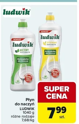 Płyn do naczyń LUDWIK 1040 g różne rodzaje promocja w Carrefour Market