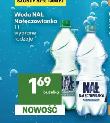 Woda mineralna Nałęczowianka delikatnie gazowana promocja w Delikatesy Centrum