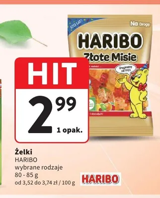 Żelki Złote Misie HARIBO promocja w Intermarche