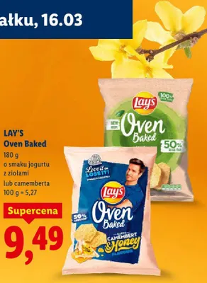 Chipsy Oven Baked o smaku jogurtu z ziołami promocja w Lidl