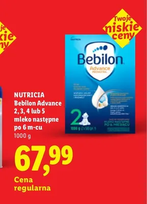 Mleko następne Bebilon Advance 2 promocja w Lidl