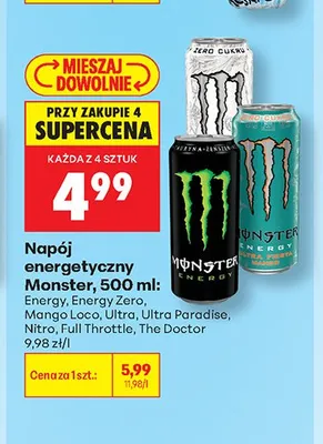 Napój energetyczny Monster The Doctor promocja w Biedronka