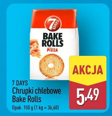Chrupki chlebowe Bake Rolls promocja w Aldi