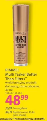 Wielofunkcyjny produkt do twarzy RIMMEL Multi Tasker Better Than Filters promocja w Hebe