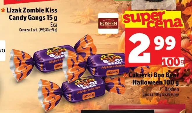 Cukierki Boo Bear Halloween Roshen promocja w TOPAZ