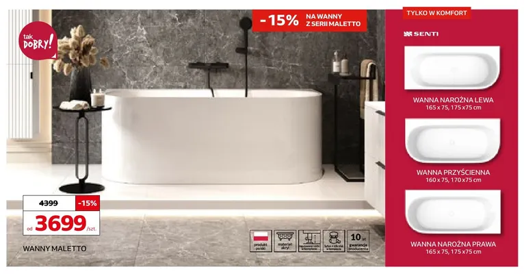 Wanna Maletto Senti promocja w Komfort