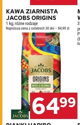 Kawa ziarnista Jacobs Origins promocja w Stokrotka