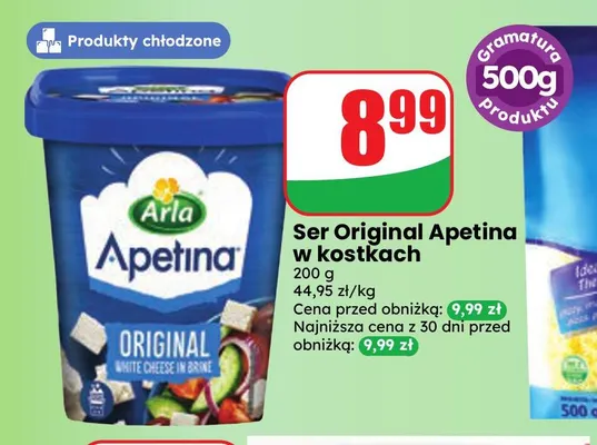 Ser Original Apetina w kostkach promocja w Dino