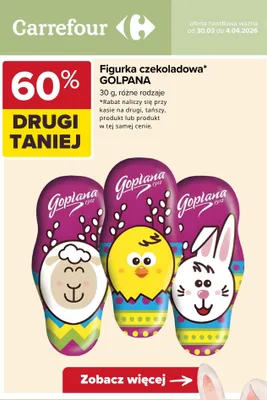 Figurka czekoladowa różne rodzaje promocja w Carrefour