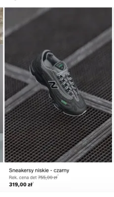 Sneakersy niskie New Balance czarne promocja w Lounge by Zalando