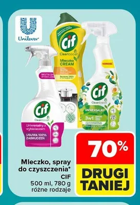 Mleczko do czyszczenia Cif Cleanboost Original promocja w Carrefour Market
