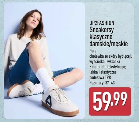 Sneakersy klasyczne damskie Up2Fashion promocja w Aldi