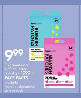 Plasterki na niedoskonałości Face Facts promocja w Super-Pharm