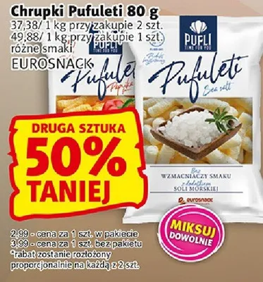 Chrupki Pufuleti 80g promocja w Prim Market
