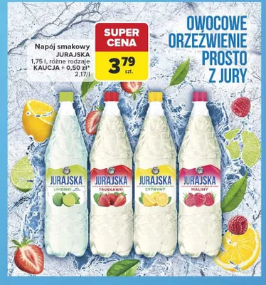 Napój smakowy Jurajska o smaku cytryny promocja w Carrefour
