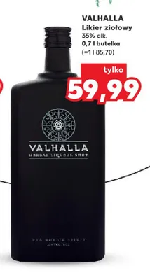 Likier ziołowy VALHALLA 35% alk. promocja w Kaufland