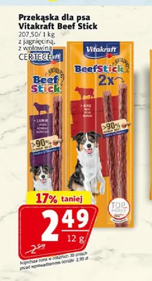 Przekąska dla psa Vitakraft Beef Stick z jagnięciną promocja w Prim Market