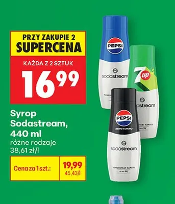 Syrop Sodastream Pepsi promocja w Biedronka