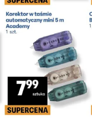 Korektor w taśmie automatyczny mini Academy promocja w Delikatesy Centrum