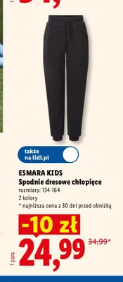 Spodnie dresowe chłopięce promocja w Lidl