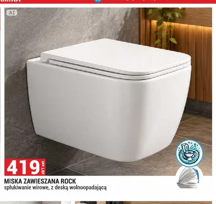 Miska zawieszana Rock promocja w Merkury Market