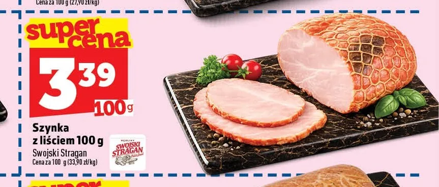 Szynka z liściem Swojski Stragan promocja w TOPAZ