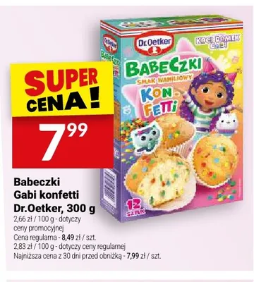 Babeczki Gabi konfetti Dr.Oetker promocja w Twój Market