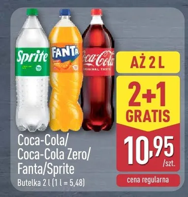 Coca-Cola/Coca-Cola Zero/Fanta/Sprite promocja w Aldi