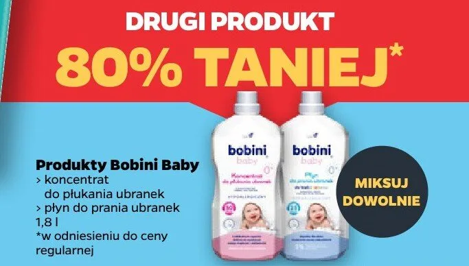 Koncentrat do płukania ubranek Bobini Baby promocja w Netto