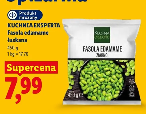 Fasola edamame łuskana Kuchnia Eksperta promocja w Lidl