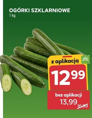 Ogórki szklarniowe promocja w Stokrotka