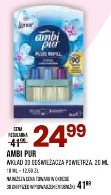 Wkład do odświeżacza powietrza Ambi Pur promocja w Drogerie Natura