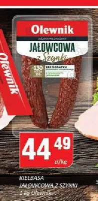 Kiełbasa biała parzona Olewnik promocja w Chorten