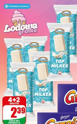 Lody na patyku Top Milker classic promocja w Dino