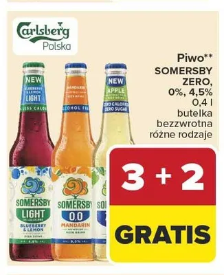 Piwo Somersby Light Blueberry & Lemon promocja w Carrefour