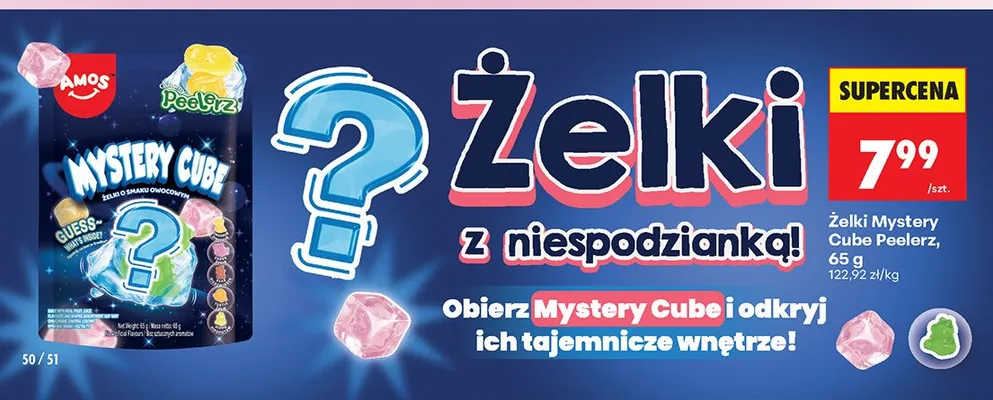 Żelki Mystery Cube promocja w Biedronka