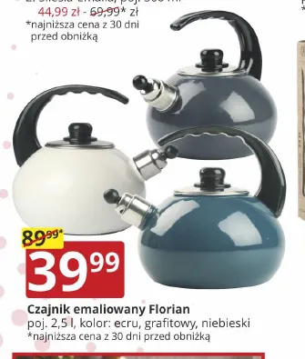 Czajnik emaliowany Florian 2,5 l promocja w Prymus AGD