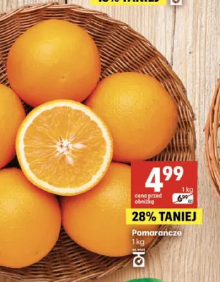 Pomarańcze promocja w Delikatesy Centrum